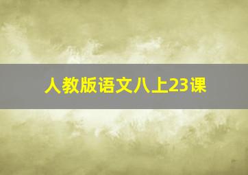 人教版语文八上23课