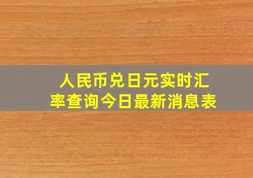 人民币兑日元实时汇率查询今日最新消息表