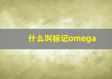 什么叫标记omega