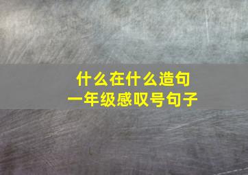 什么在什么造句一年级感叹号句子