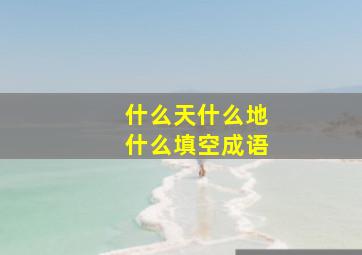 什么天什么地什么填空成语