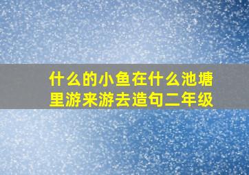 什么的小鱼在什么池塘里游来游去造句二年级