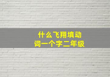 什么飞翔填动词一个字二年级