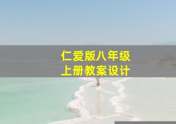 仁爱版八年级上册教案设计