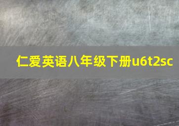 仁爱英语八年级下册u6t2sc