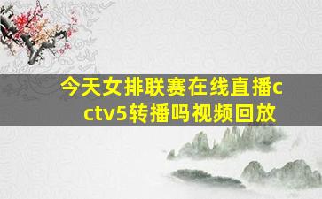 今天女排联赛在线直播cctv5转播吗视频回放