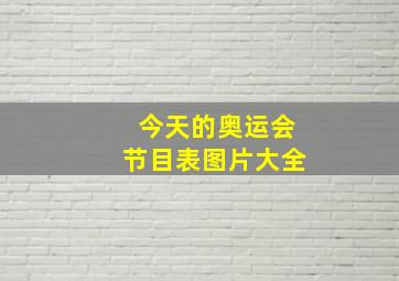 今天的奥运会节目表图片大全