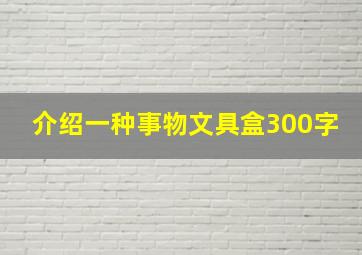 介绍一种事物文具盒300字