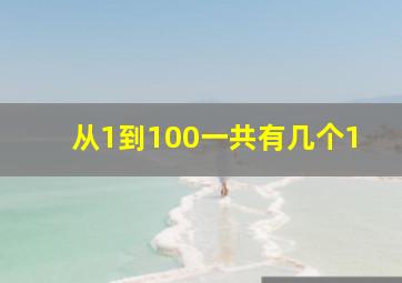 从1到100一共有几个1