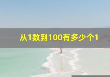 从1数到100有多少个1