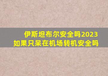 伊斯坦布尔安全吗2023如果只呆在机场转机安全吗