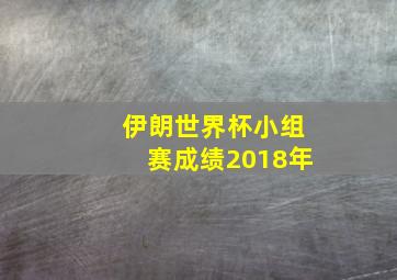 伊朗世界杯小组赛成绩2018年