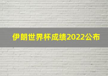 伊朗世界杯成绩2022公布