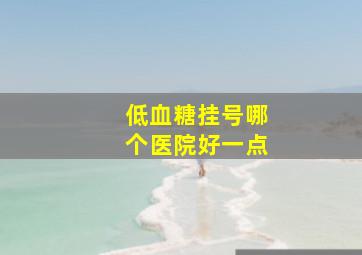 低血糖挂号哪个医院好一点