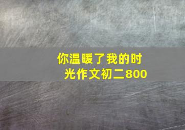 你温暖了我的时光作文初二800