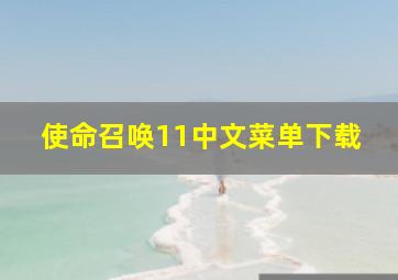 使命召唤11中文菜单下载