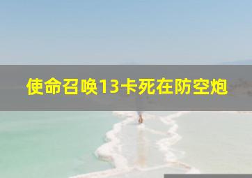 使命召唤13卡死在防空炮