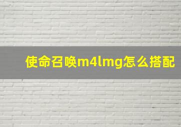 使命召唤m4lmg怎么搭配