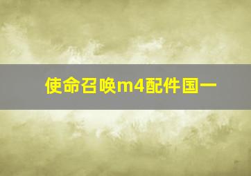 使命召唤m4配件国一