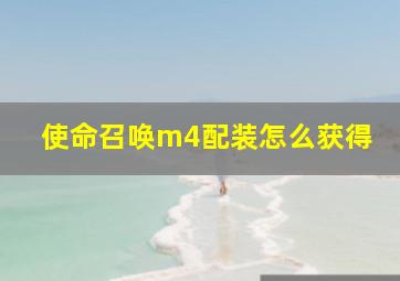 使命召唤m4配装怎么获得