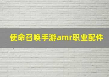 使命召唤手游amr职业配件