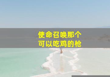 使命召唤那个可以吃鸡的枪