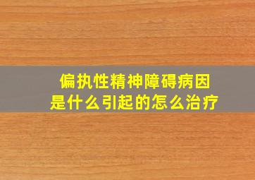 偏执性精神障碍病因是什么引起的怎么治疗