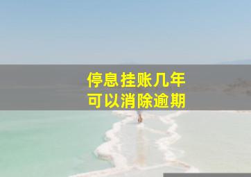 停息挂账几年可以消除逾期