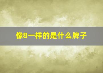 像8一样的是什么牌子