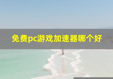 免费pc游戏加速器哪个好