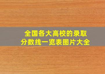 全国各大高校的录取分数线一览表图片大全