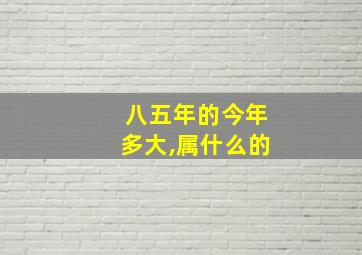 八五年的今年多大,属什么的