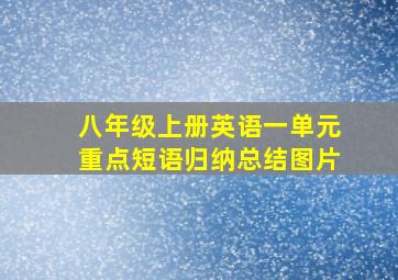 八年级上册英语一单元重点短语归纳总结图片