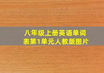 八年级上册英语单词表第1单元人教版图片