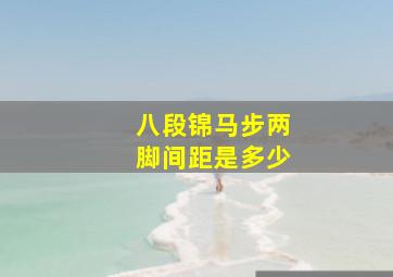 八段锦马步两脚间距是多少