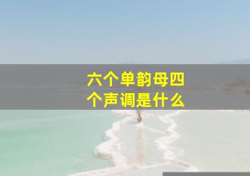 六个单韵母四个声调是什么