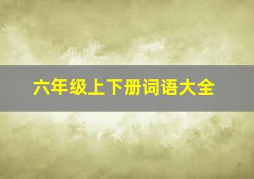 六年级上下册词语大全