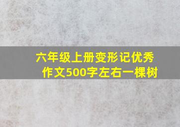 六年级上册变形记优秀作文500字左右一棵树