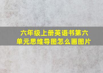 六年级上册英语书第六单元思维导图怎么画图片