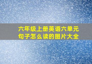 六年级上册英语六单元句子怎么读的图片大全