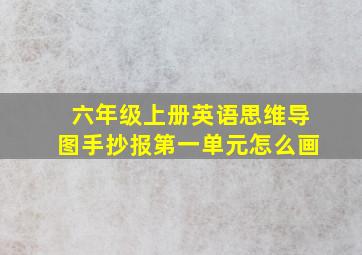 六年级上册英语思维导图手抄报第一单元怎么画