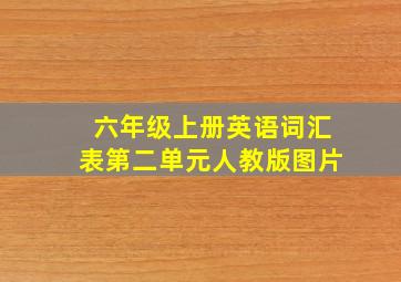 六年级上册英语词汇表第二单元人教版图片