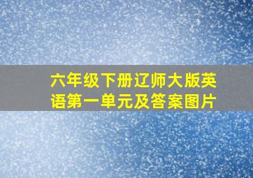 六年级下册辽师大版英语第一单元及答案图片