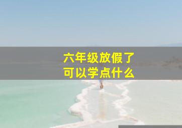 六年级放假了可以学点什么