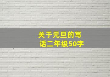 关于元旦的写话二年级50字