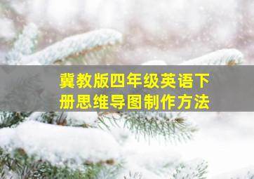 冀教版四年级英语下册思维导图制作方法