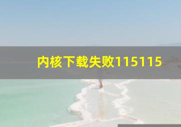 内核下载失败115115