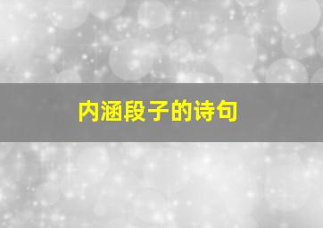 内涵段子的诗句