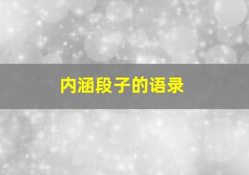 内涵段子的语录