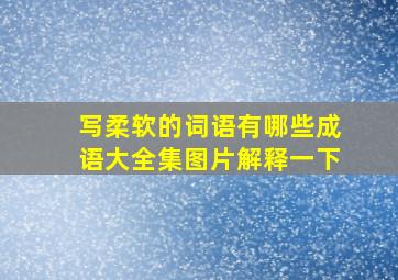 写柔软的词语有哪些成语大全集图片解释一下